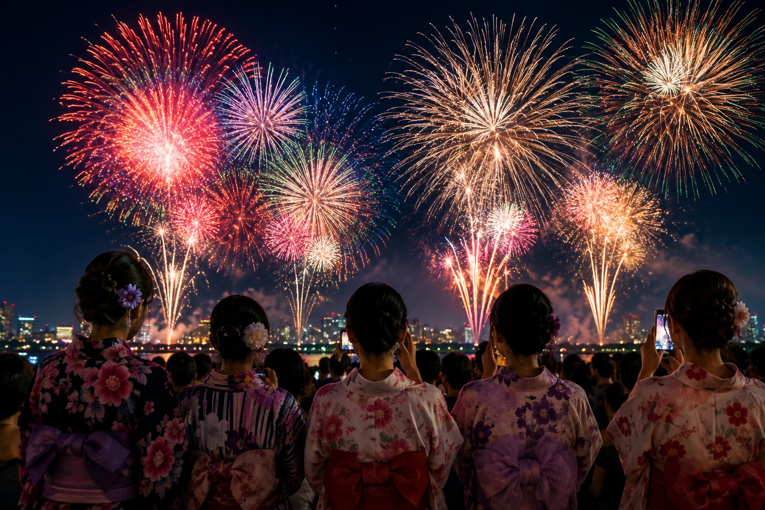 花火大会と浴衣
